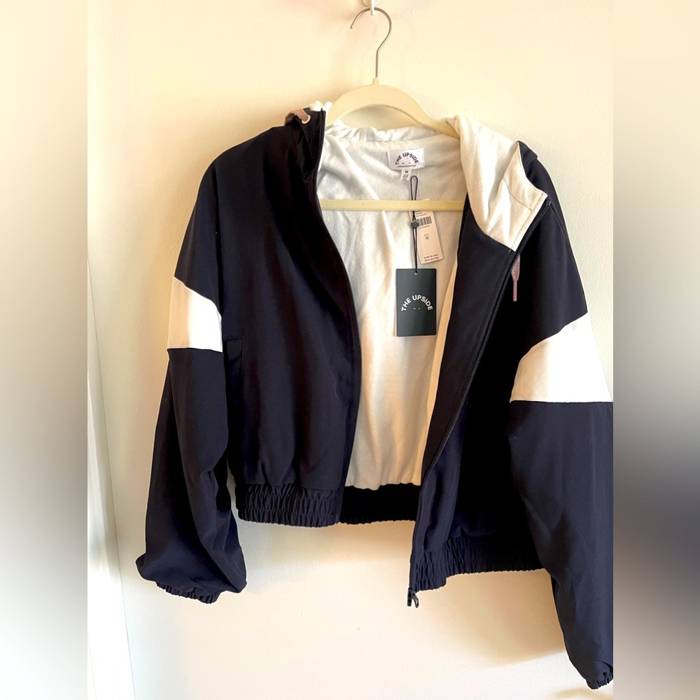 Anthropologie The Upside Cropped Track Jacket
